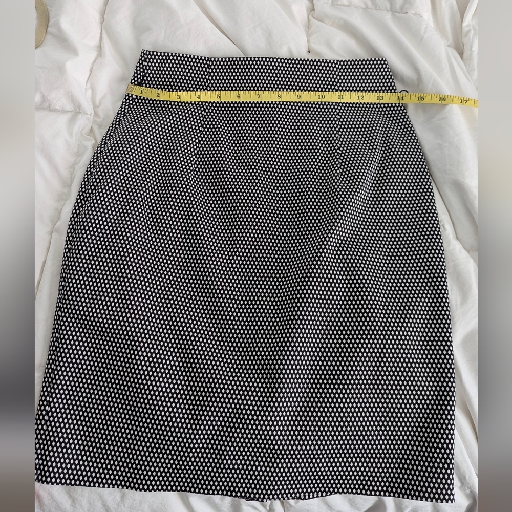 Black and White Pencil Skirt